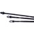 7.9" Cable Tie UV Black Push Mount 50 Lb Tensile - 100/Pk 93445